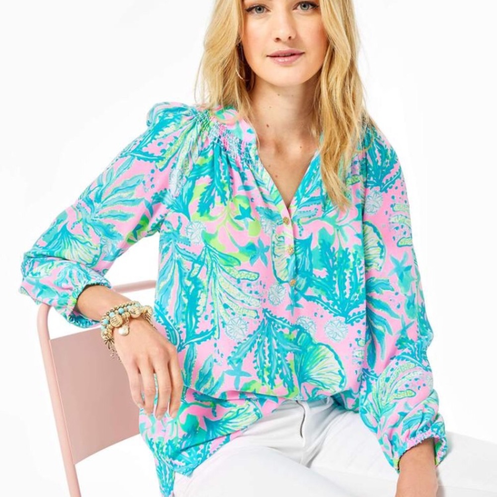 Lilly Pulitzer Elsa Top Hip Nautic New w tags